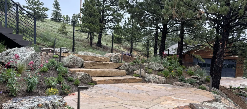 Boulder landscape design