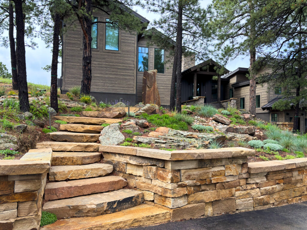 boulder hardscaping