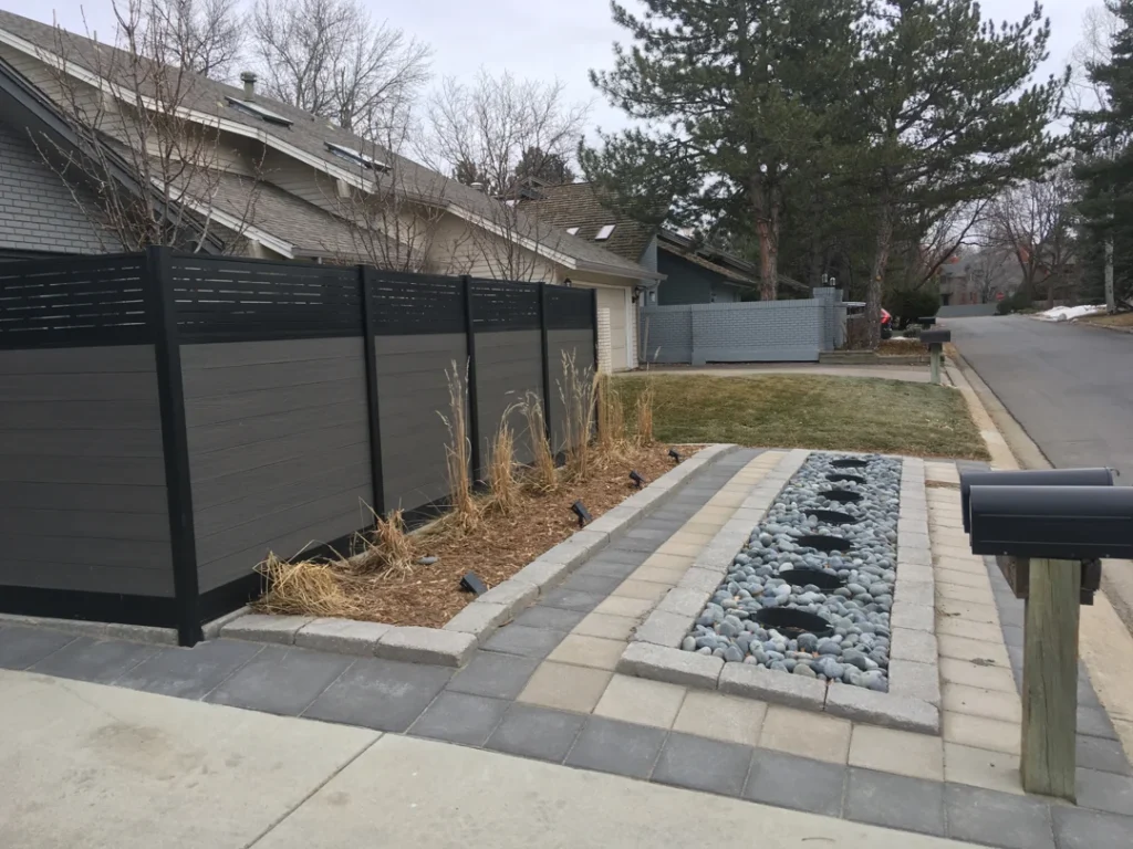 Landscaping Work - Stone and Leaf Boulder