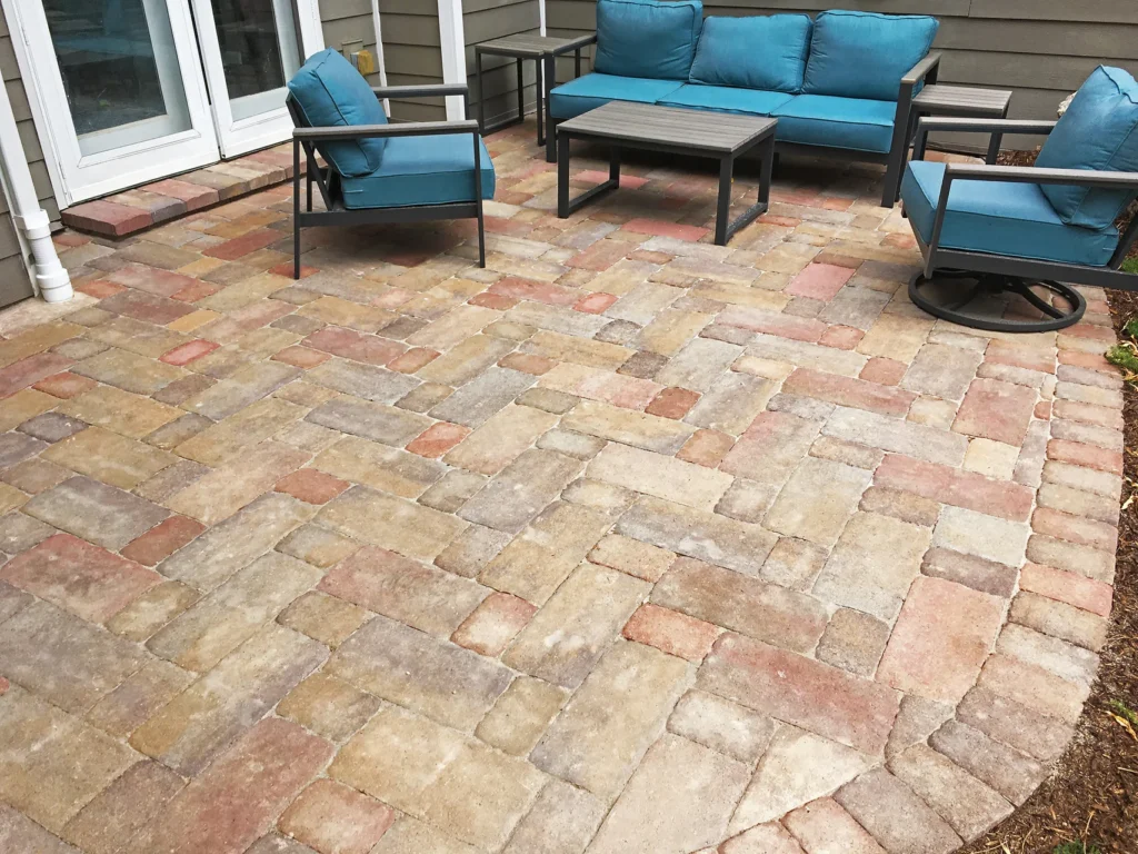boulder patio installation