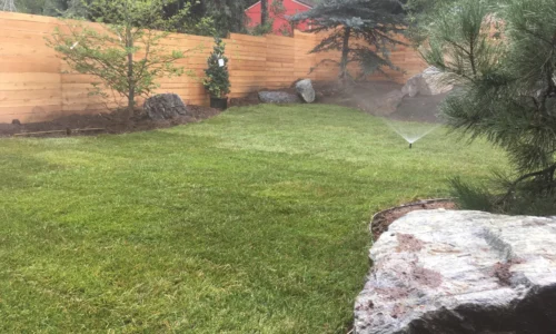 Boulder sod installation
