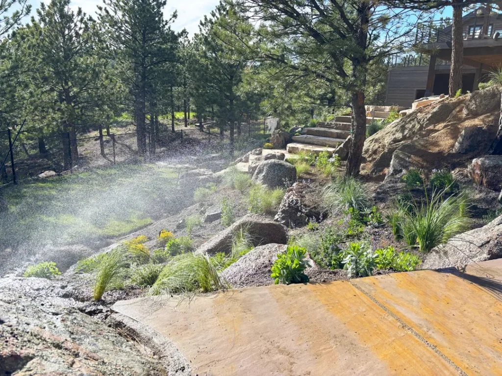 boulder sod installation