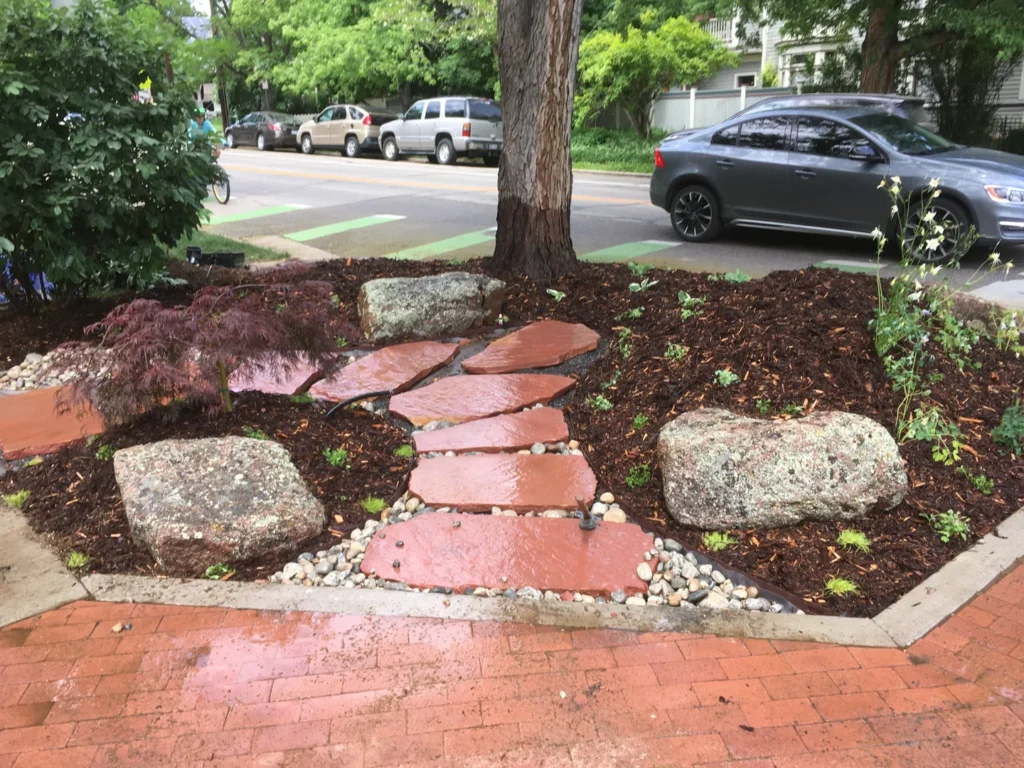 Boulder landscape design