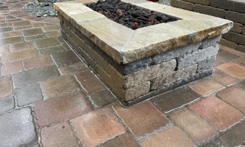 outdoor fireplace boulder